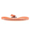 Les Interchangeables Bracelet A35220 - Bracelet Tissu Rose Cristaux de haute qualité Femme | Femme Bracelet