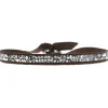 Les Interchangeables Bracelet A24928 - Bracelet Tissu Marron Cristaux de haute qualité Femme | Femme Bracelet