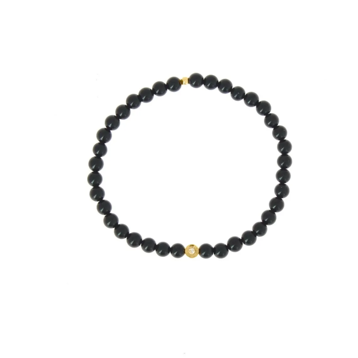 Les Interchangeables Bracelet A59802 - Perle Serti Fleur Noir Femme | Femme Bracelet