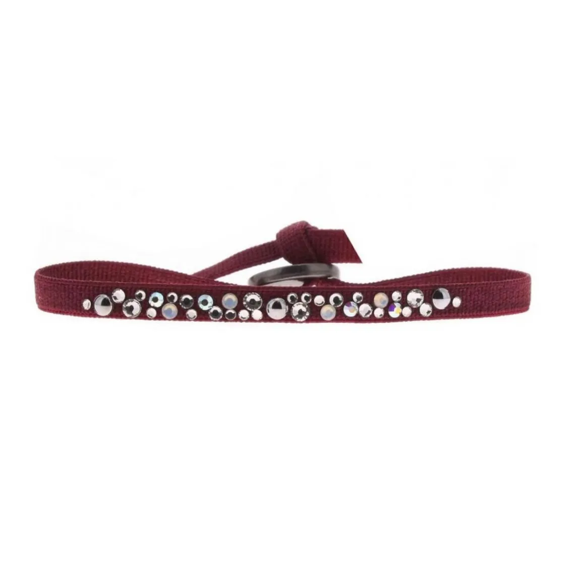 Les Interchangeables Bracelet A38217 - Bracelet Tissu Acier Rouge Femme | Femme Bracelet