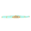Les Interchangeables Bracelet A58626 - Mini Plaque 2 Rangs/Perle Gomme Bleu Ciel Femme | Femme Bracelet