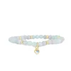 Les Interchangeables Bracelet A59899 - Perle Coeur Bleu Ciel Femme | Femme Bracelet