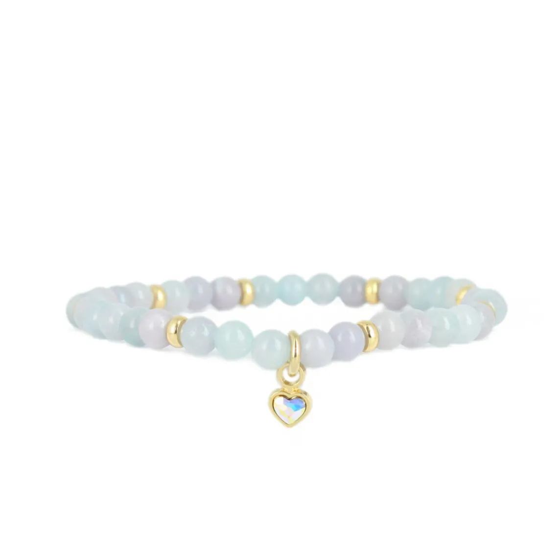 Les Interchangeables Bracelet A59899 - Perle Coeur Bleu Ciel Femme | Femme Bracelet