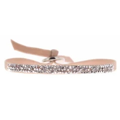 Les Interchangeables Bracelet A37086 - Ultra Fine Rocks Beige Rose Cristal Femme | Femme Bracelet