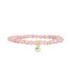Les Interchangeables Bracelet A59895 - Perle Coeur Beige Rose Femme | Femme Bracelet