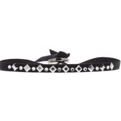 Les Interchangeables Bracelet A38175 - Bracelet Tissu Acier Noir Femme | Femme Bracelet