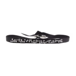 Les Interchangeables Bracelet A34482 - Bracelet Tissu Noir Cristaux de haute qualité Femme | Femme Bracelet