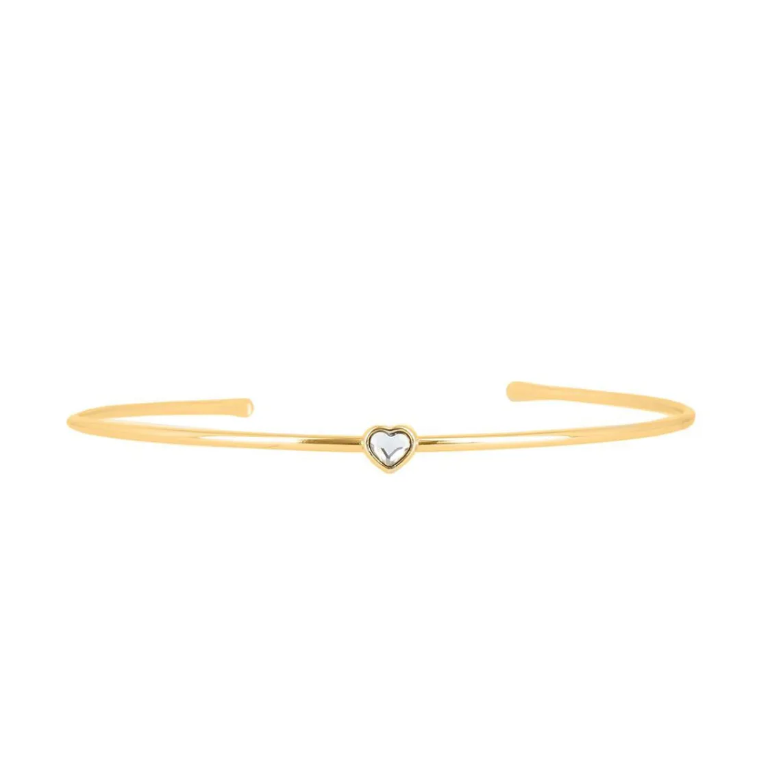 Les Interchangeables Bracelet A59183 - Jonc Coeur Doré Femme | Femme Bracelet