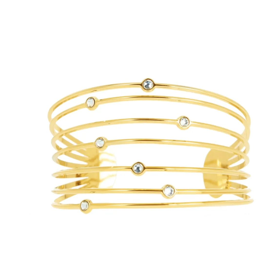 Les Interchangeables Bracelet A59162 - Manchette Orbite Doré Femme | Femme Bracelet