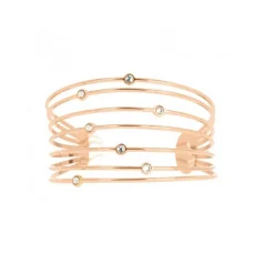 Les Interchangeables Bracelet A59163 - Manchette Orbite Doré Rose Femme | Femme Bracelet
