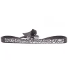 Les Interchangeables Bracelet A39542 - Bracelet Tissu Gris Cristaux de haute qualité Femme | Femme Bracelet