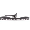 Les Interchangeables Bracelet A35389 - Bracelet Tissu Gris Cristaux de haute qualité Femme | Femme Bracelet