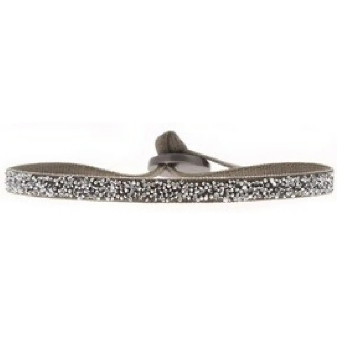 Les Interchangeables Bracelet A49139 - FABRIC Marron Glace Clair Cristal Femme | Femme Bracelet