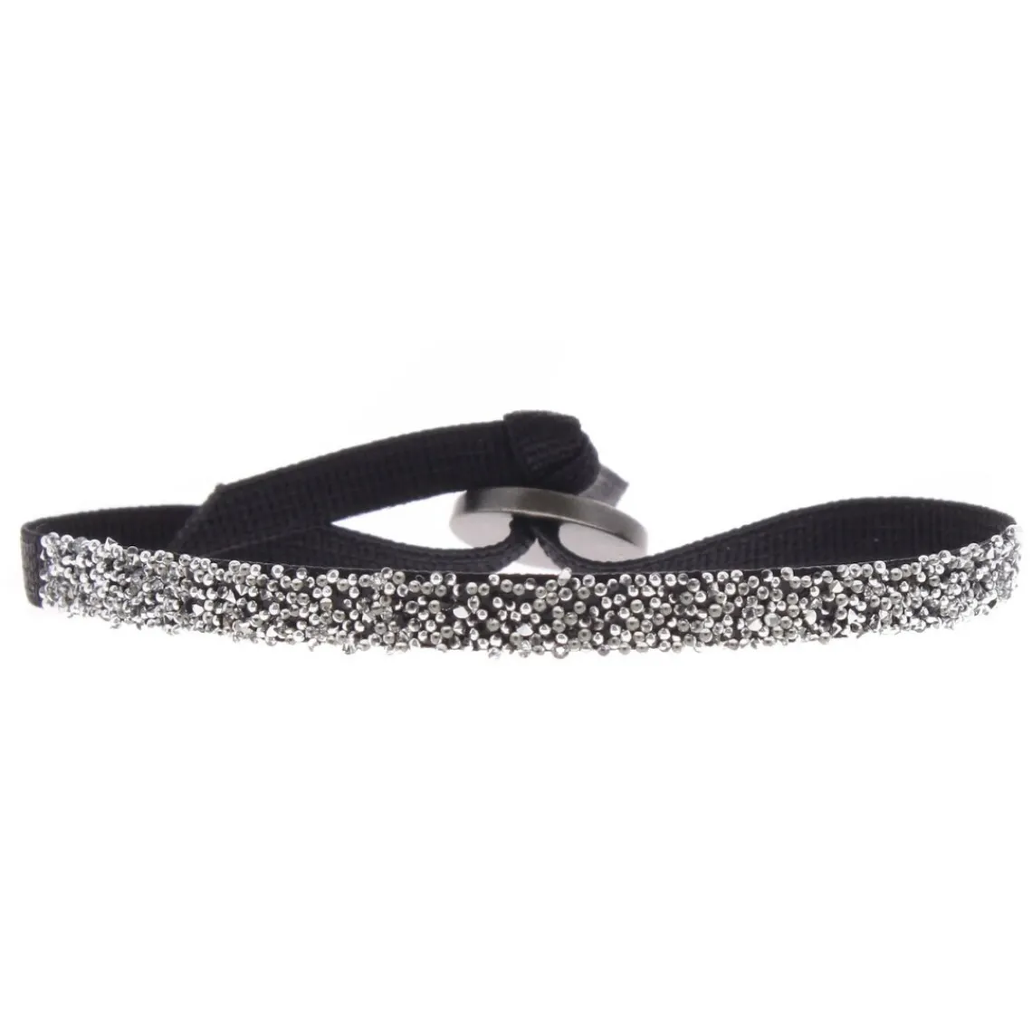 Les Interchangeables Bracelet 048904 - FABRIC Noir Cristal Femme | Femme Bracelet