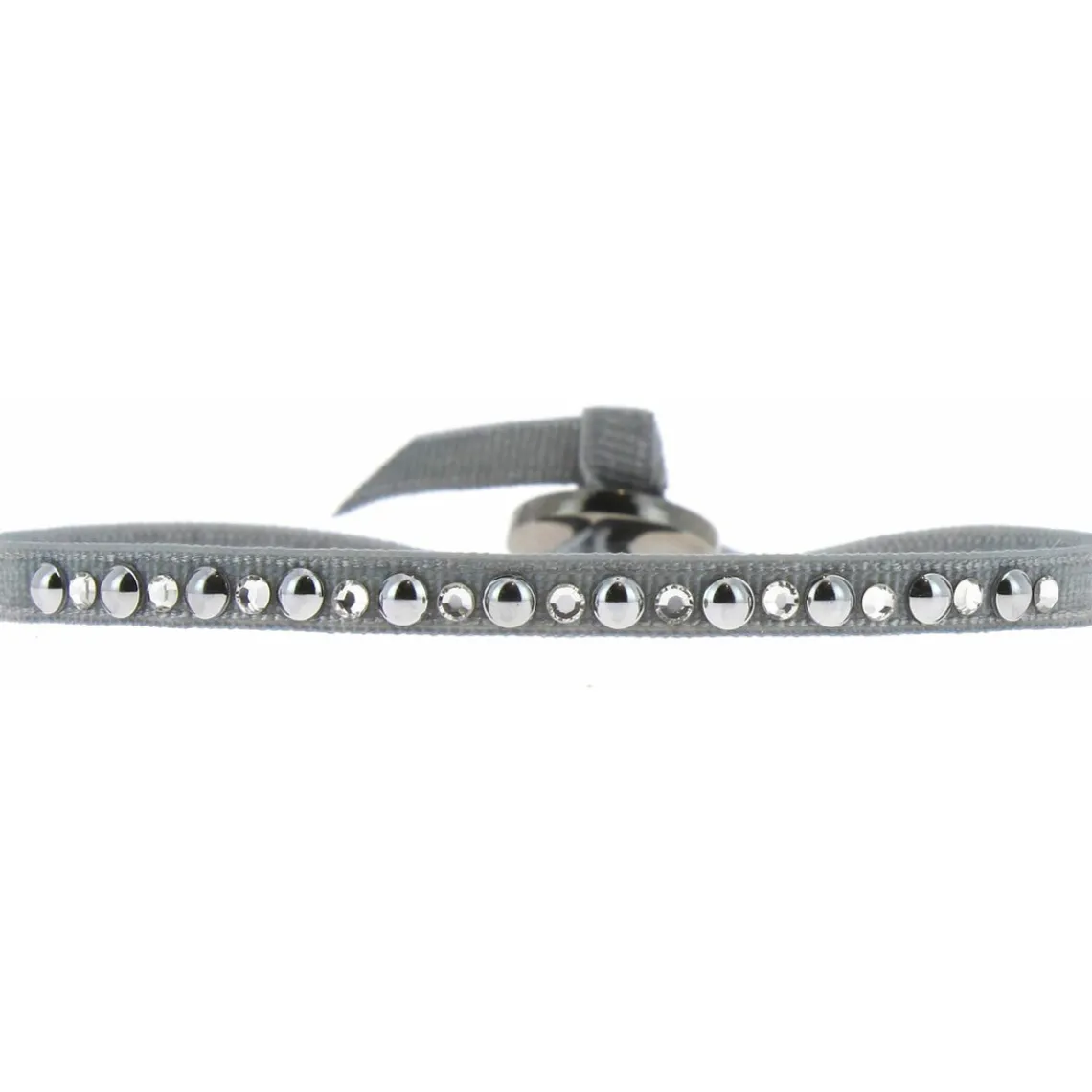 Les Interchangeables Bracelet A29570 - Bracelet Tissu Acier Gris Femme | Femme Bracelet