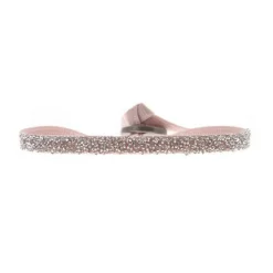 Les Interchangeables Bracelet A888 - FABRIC Beige Rose Cristal Femme | Femme Bracelet
