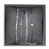 Les Interchangeables Bracelet A38629 - Bracelet Tissu Bleu Cristaux de haute qualité Femme | Femme Bracelet