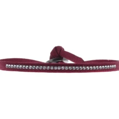 Les Interchangeables Bracelet A41132 - Bracelet Tissu Rouge Cristaux de haute qualité Femme | Femme Bracelet