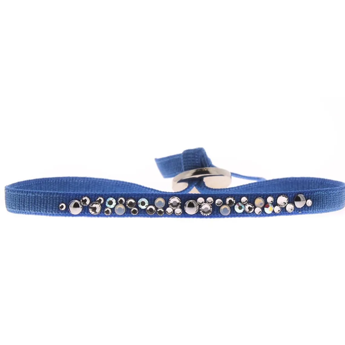 Les Interchangeables Bracelet A41171 - Bracelet Tissu Acier Bleu Femme | Femme Bracelet