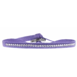 Les Interchangeables Bracelet A32886 - Bracelet Tissu Bleu Cristaux de haute qualité Femme | Femme Bracelet