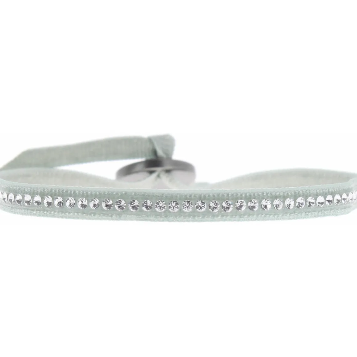 Les Interchangeables Bracelet A35575 - Bracelet Tissu Bleu Cristaux de haute qualité Femme | Femme Bracelet