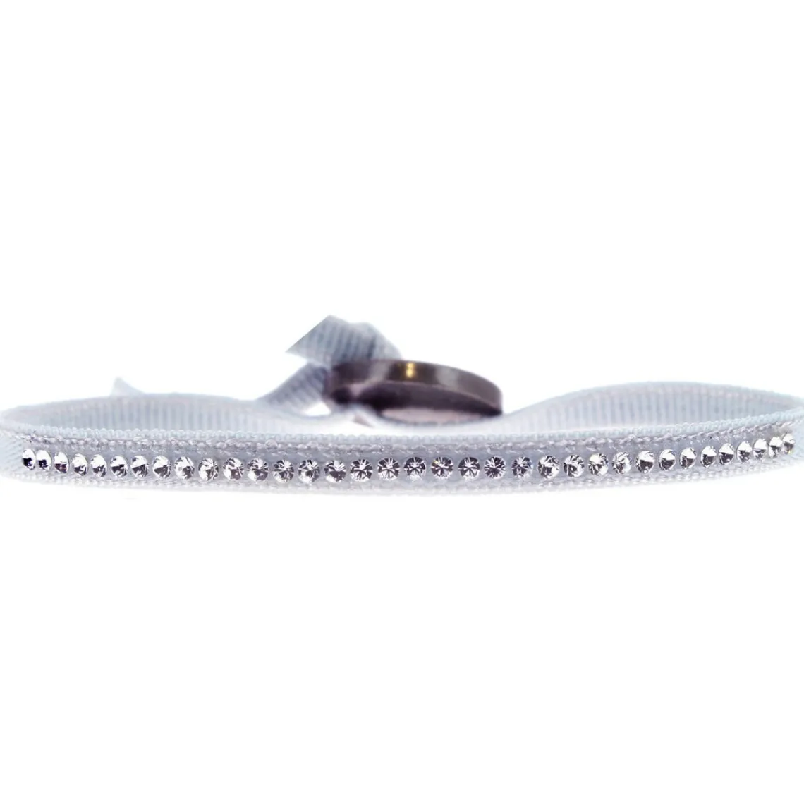 Les Interchangeables Bracelet A41170 - Bracelet Tissu Rose Cristaux de haute qualité Femme | Femme Bracelet