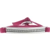 Les Interchangeables Bracelet A36533 - Bracelet Tissu Rouge Cristaux de haute qualité Femme | Femme Bracelet