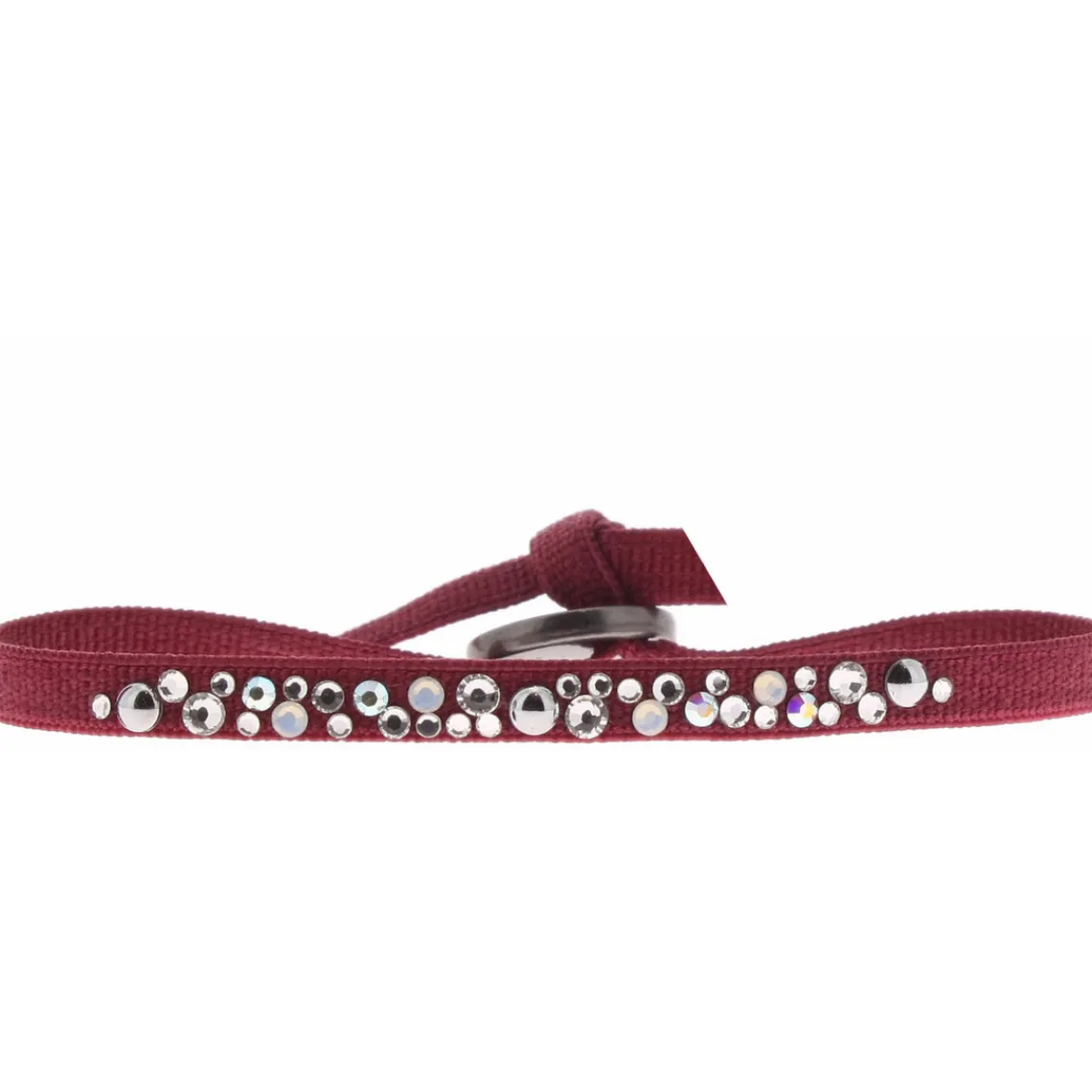 Les Interchangeables Bracelet A41181 - Bracelet Tissu Acier Rouge Femme | Femme Bracelet