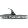 Les Interchangeables Bracelet A24972 - Bracelet Tissu Bleu Cristaux de haute qualité Femme | Femme Bracelet