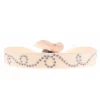 Les Interchangeables Bracelet A37939 - Bracelet Tissu Rose Cristaux de haute qualité Femme | Femme Bracelet