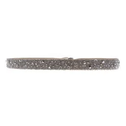 Les Interchangeables Bracelet A38523 - Bracelet Tissu Beige Cristaux de haute qualité Femme | Femme Bracelet