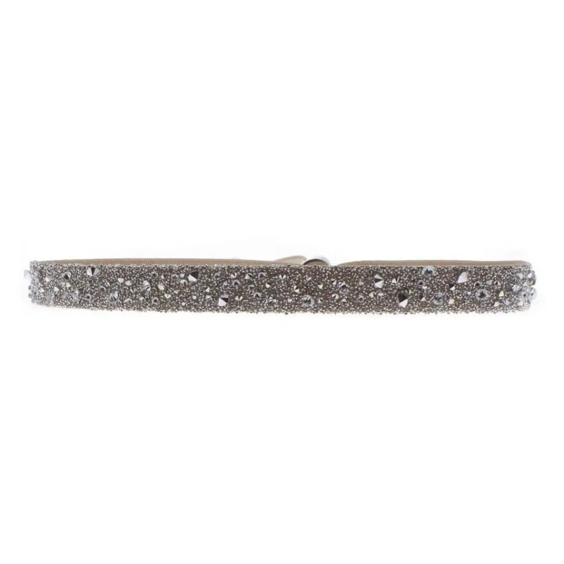 Les Interchangeables Bracelet A38523 - Bracelet Tissu Beige Cristaux de haute qualité Femme | Femme Bracelet