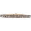 Les Interchangeables Bracelet A39612 - Bracelet Tissu Beige Cristaux de haute qualité Femme | Femme Bracelet