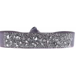 Les Interchangeables Bracelet A41129 - Bracelet Tissu Violet Cristaux de haute qualité Femme | Femme Bracelet
