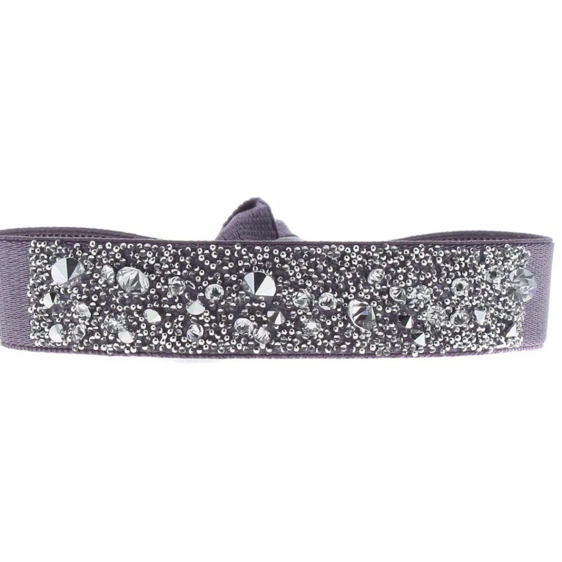 Les Interchangeables Bracelet A41129 - Bracelet Tissu Violet Cristaux de haute qualité Femme | Femme Bracelet