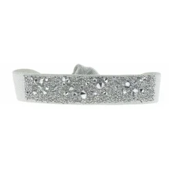 Les Interchangeables Bracelet A39437 - Bracelet Tissu Bleu Cristaux de haute qualité Femme | Femme Bracelet