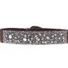 Les Interchangeables Bracelet A39572 - Bracelet Tissu Marron Cristaux de haute qualité Femme | Femme Bracelet