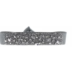 Les Interchangeables Bracelet A39438 - Bracelet Tissu Bleu Cristaux de haute qualité Femme | Femme Bracelet