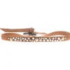 Les Interchangeables Bracelet A41164 - Bracelet Tissu Beige Cristaux de haute qualité Femme | Femme Bracelet