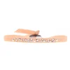 Les Interchangeables Bracelet A41163 - Bracelet Tissu Rose Cristaux de haute qualité Femme | Femme Bracelet
