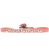 Les Interchangeables Bracelet A36658 - Bracelet Tissu Rose Cristaux de haute qualité Femme | Femme Bracelet