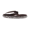 Les Interchangeables Bracelet A31668 - Bracelet Tissu Marron Cristaux de haute qualité Femme | Femme Bracelet