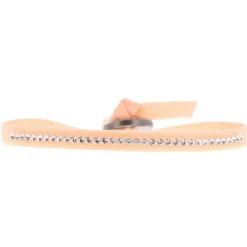 Les Interchangeables Bracelet A32921 - Bracelet Tissu Rose Cristaux de haute qualité Femme | Femme Bracelet