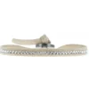 Les Interchangeables Bracelet A31424 - Bracelet Tissu Beige Cristaux de haute qualité Femme | Femme Bracelet