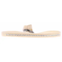 Les Interchangeables Bracelet A36246 - Bracelet Tissu Beige Cristaux de haute qualité Femme | Femme Bracelet