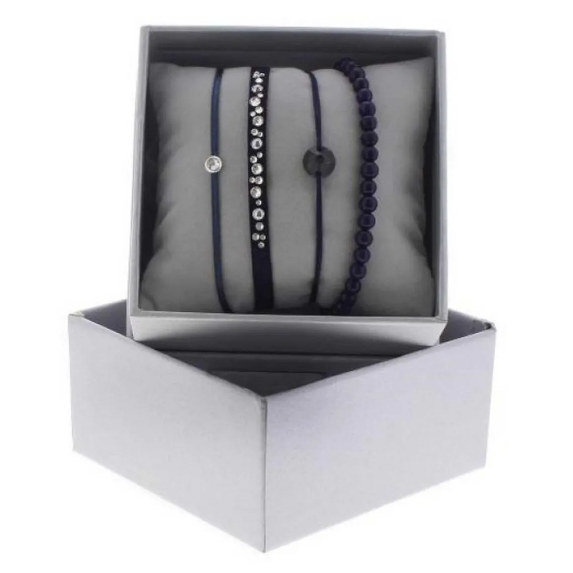 Les Interchangeables Bracelet A47074 - Bracelet Strass Box Cristal Femme | Femme Bracelet