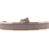 Les Interchangeables Bracelet A47425 - Jonc Ruban Interchangeables 6mm Marron Fonce Clair Femme | Femme Bracelet
