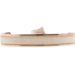 Les Interchangeables Bracelet A47402 - Jonc Ruban Interchangeables 6mm Beige Femme | Femme Bracelet