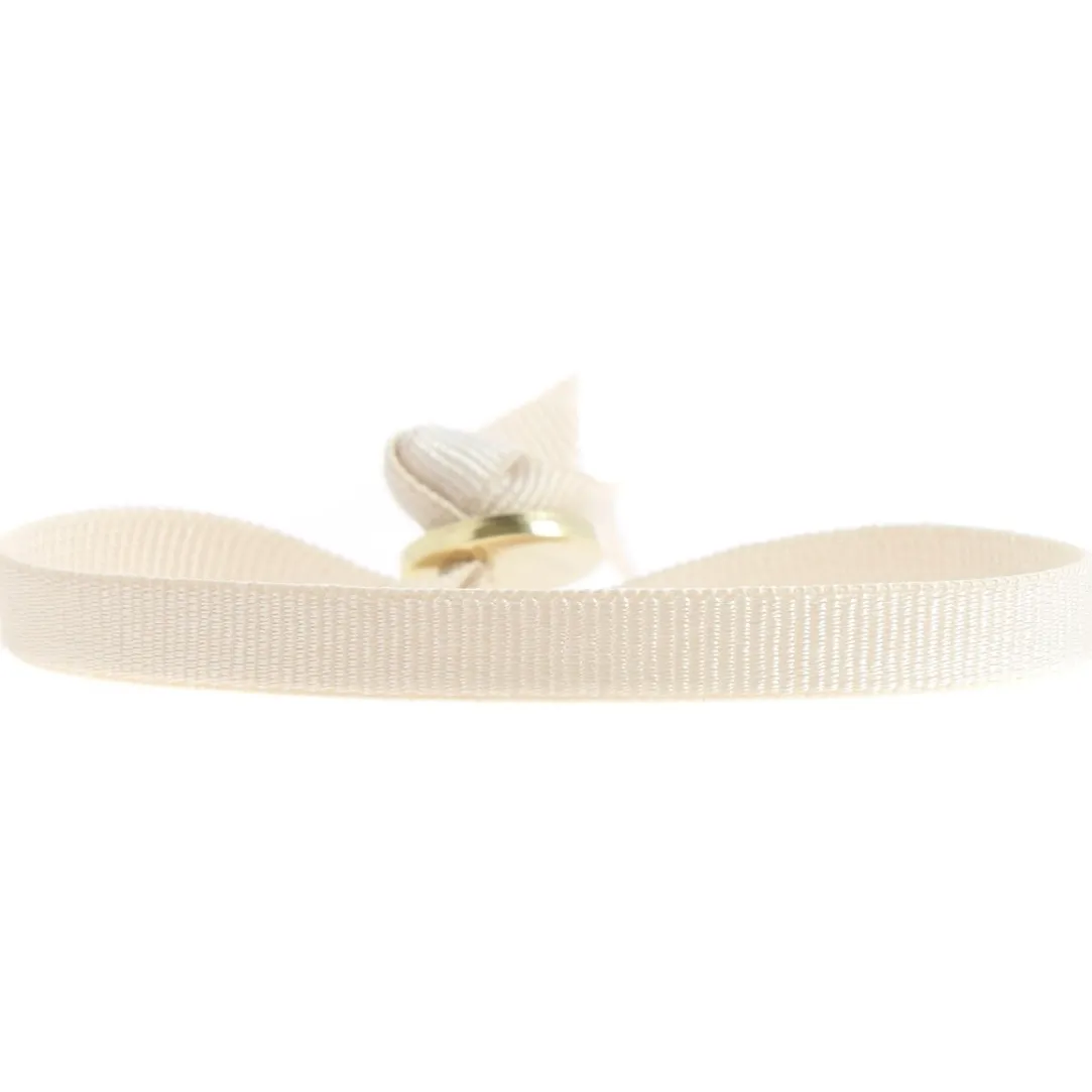 Les Interchangeables Bracelet A50311 - Ruban 6mm Beige Femme | Femme Bracelet