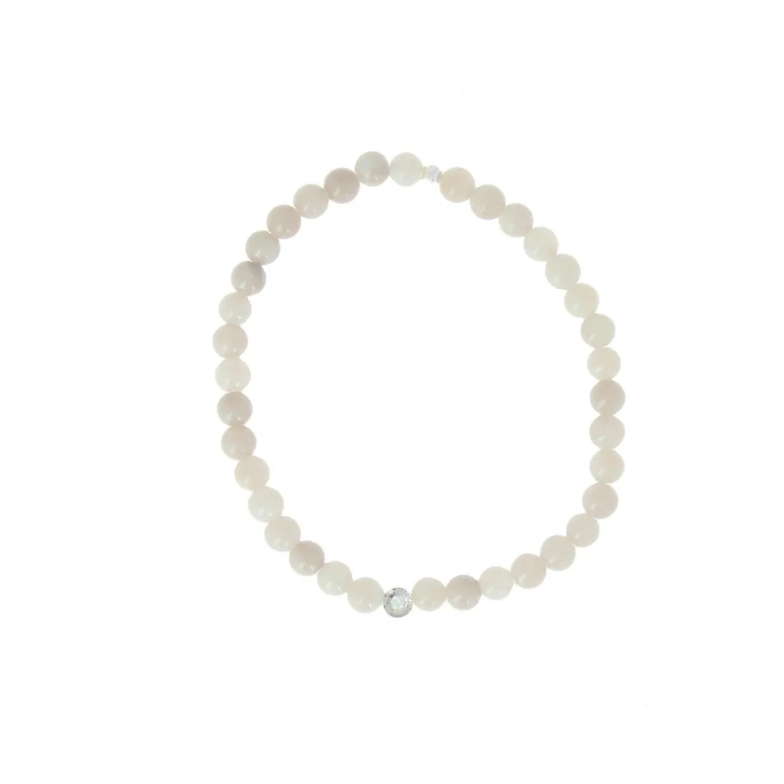 Les Interchangeables Bracelet A59820 - Perle Serti Fleur Beige Rose Femme | Femme Bracelet